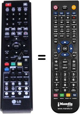 Gleichwertige Fernbedienung LG HRT403DA