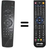 Replacement remote control Bluesky 6711R1P031D