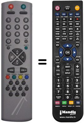 Gleichwertige Fernbedienung Techwood TK2907RF