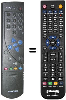 Replacement remote control Grundig SE7260 DOLBY