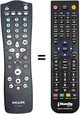 Replacement remote control Philips VR500-13