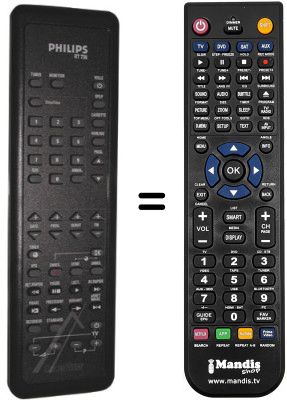 Gleichwertige Fernbedienung Philips RT736