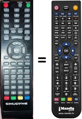 Gleichwertige Fernbedienung Sinudyne SYU32K300