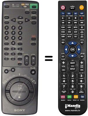 Gleichwertige Fernbedienung Sony SLV-E710VP Gleichwertige Fernbedienung Sony SLV-E710VP