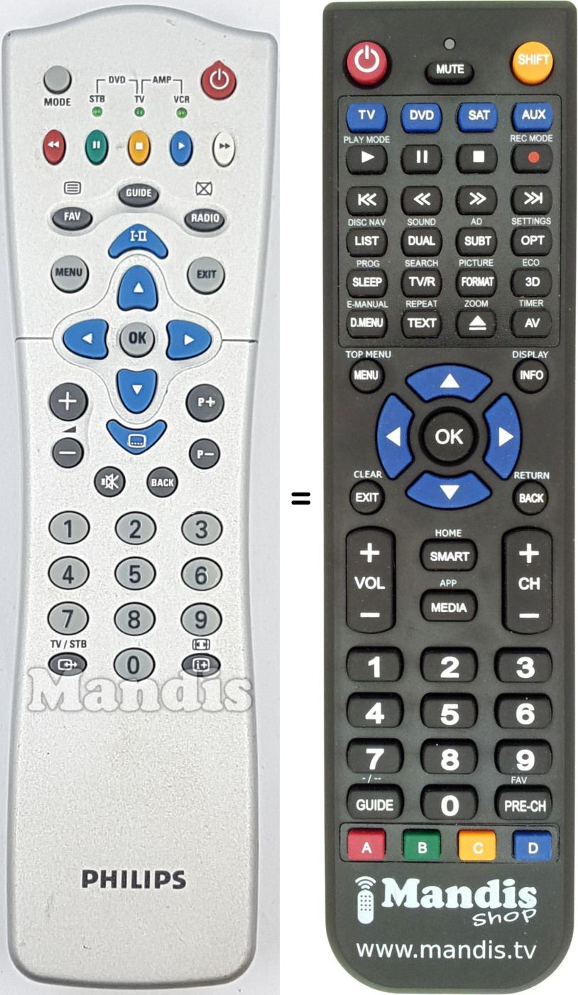 Replacement remote control RC2585108-01
