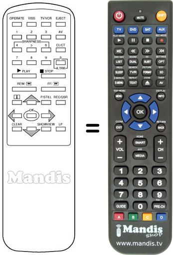 Replacement remote control Grandin BC 97