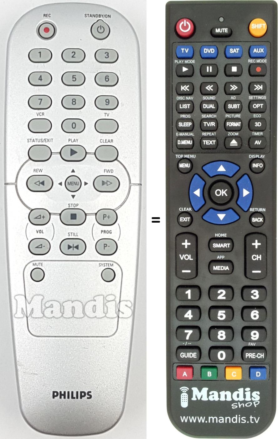 Replacement remote control REMCON1724