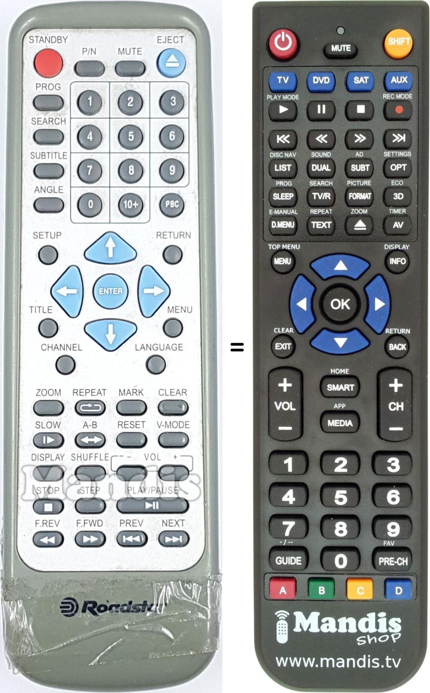 Replacement remote control REMCON2162