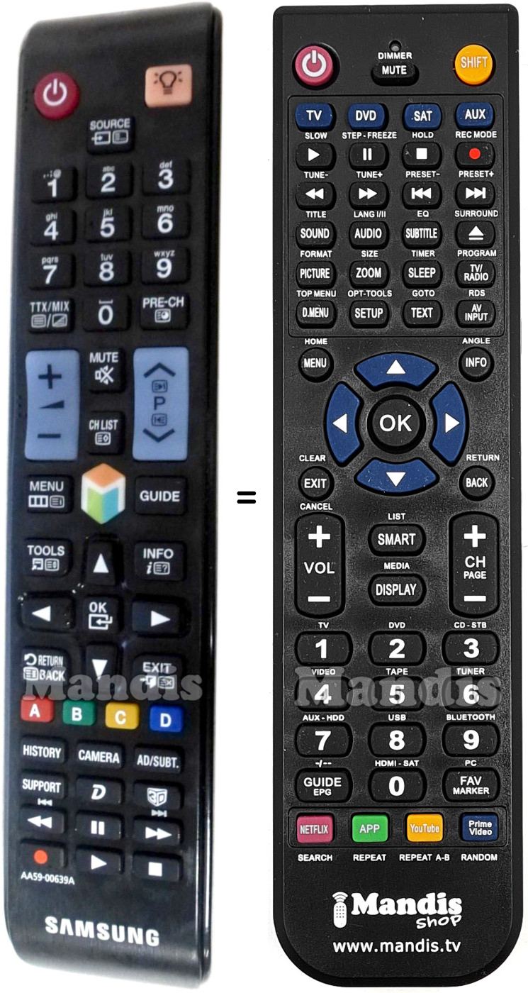 Replacement remote control Samsung AA59-00639A