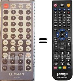 Replacement remote control LUXMAN LR2200
