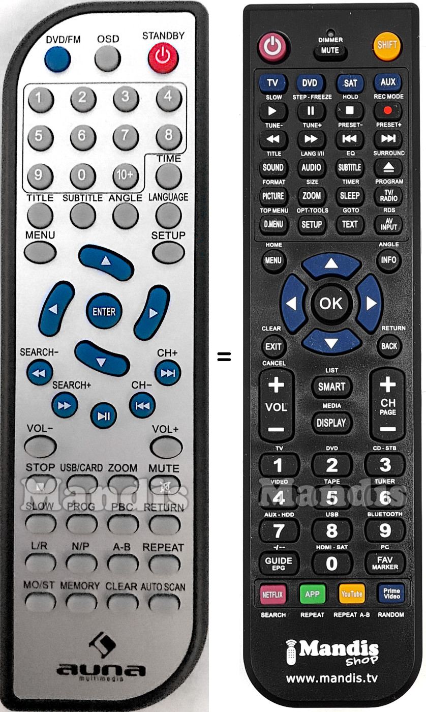 Replacement remote control MCD-82