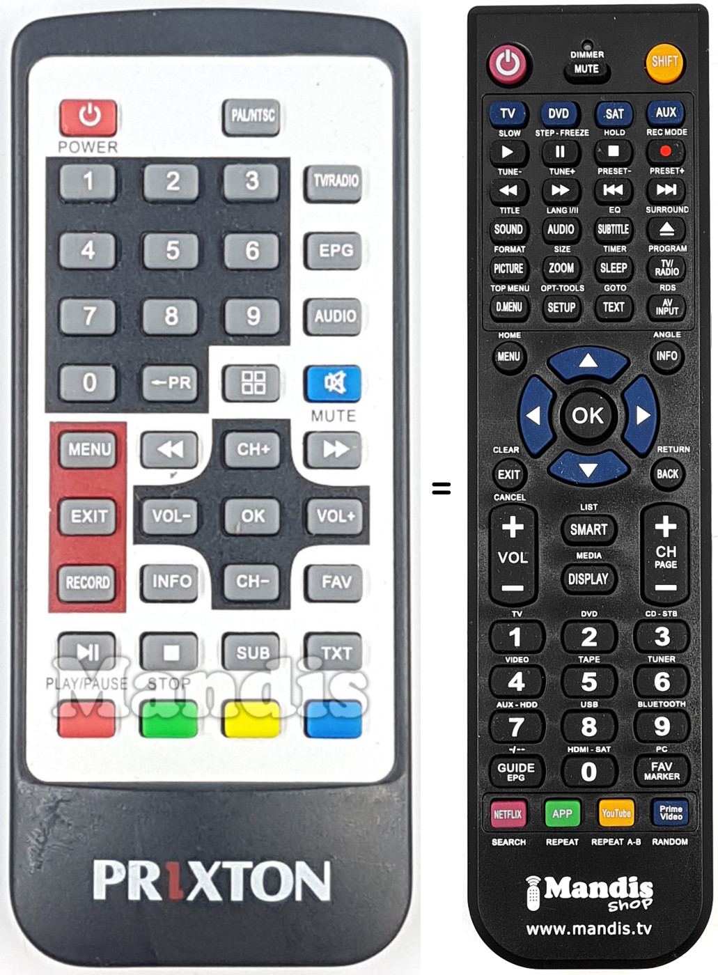 Replacement remote control REMCON1929