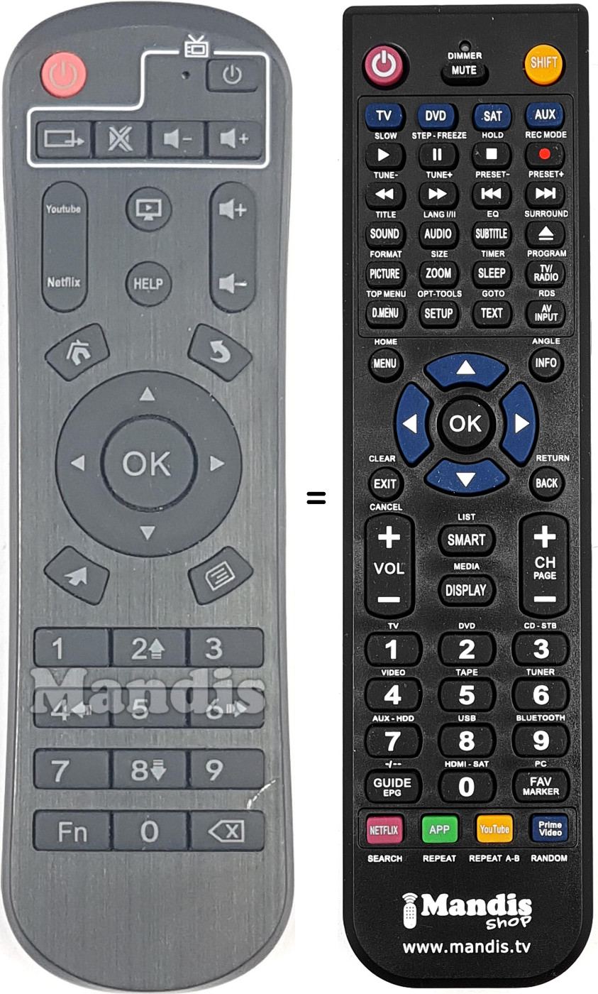 Replacement remote control REMCON2048