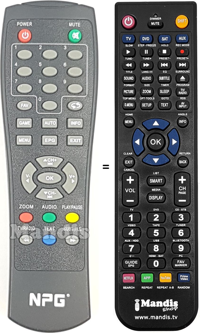 Replacement remote control REMCON2049