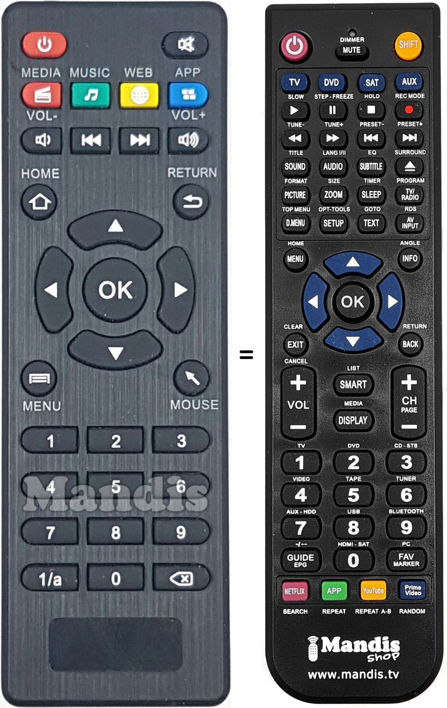Replacement remote control REMCON2050