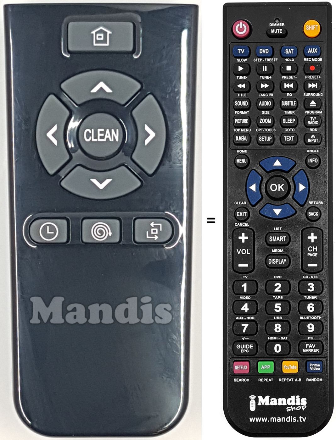 Replacement remote control REMCON2087