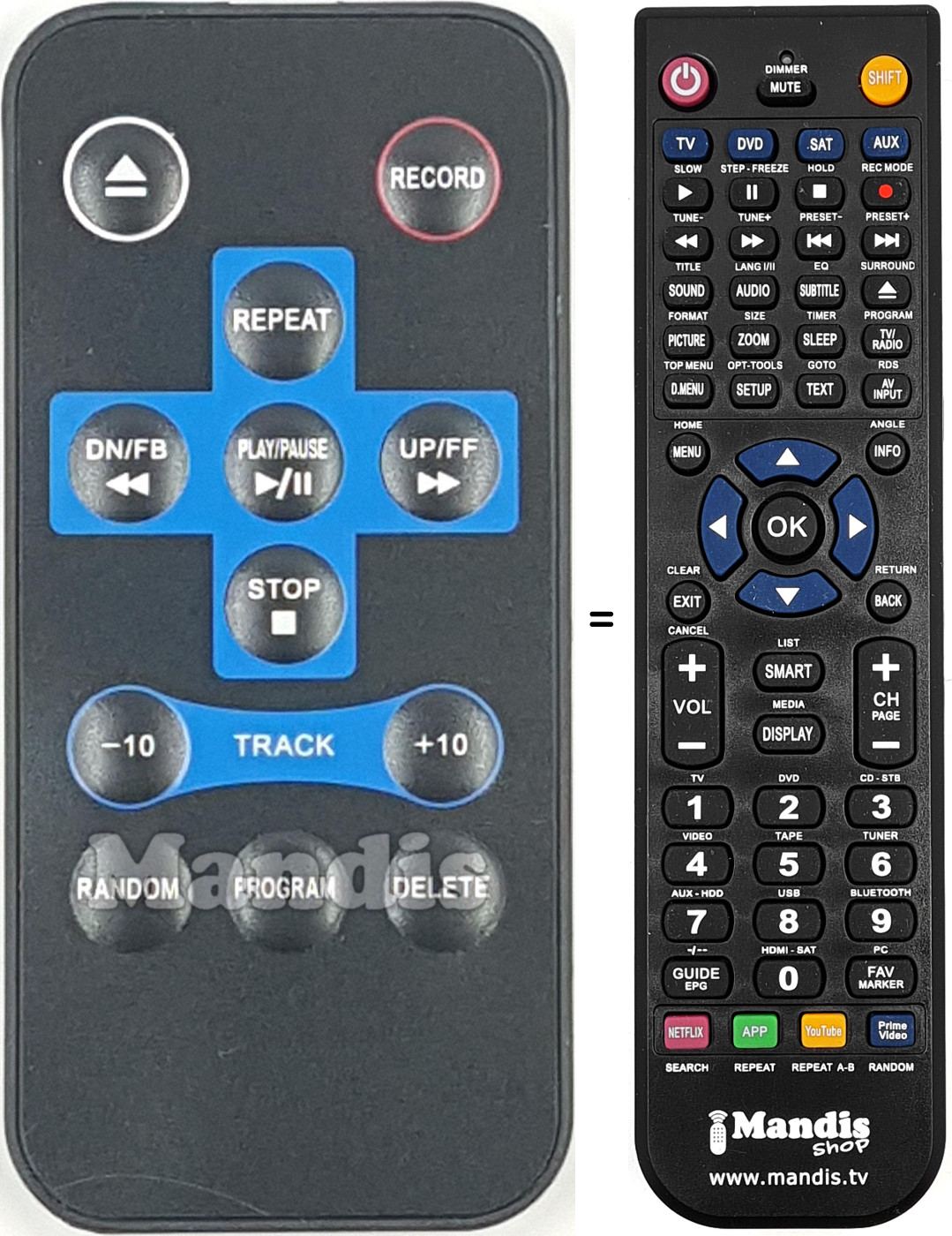 Replacement remote control REMCON2100