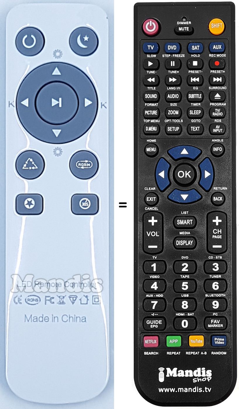 Replacement remote control REMCON2129