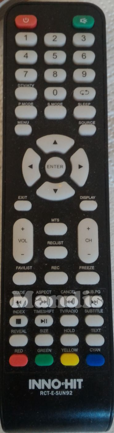 Inno Hit Rct E Sun92 Original Remote Control