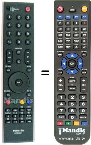 Replacement remote control 32C3500-TV-TV