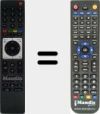 Replacement remote control for TS4187R2-Black