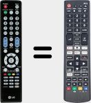 Universal remote control Universal TV LG