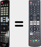 Universal remote control Universal TV LG