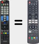 Universal remote control Universal TV LG