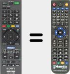 Replacement remote control for RM-GA024 (149206421)