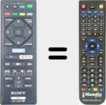 Replacement remote control for RMT-VB100I (149290121)