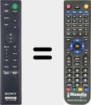 Replacement remote control for RMT-AH300U (149327911)