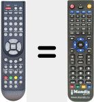 Replacement remote control for REMCON173