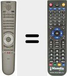 Replacement remote control for RC3 (3128 147 16221)