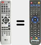 Replacement remote control for 6710CDAM02B