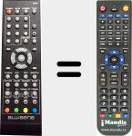 Replacement remote control for RC007