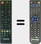 Replacement remote control for LED29A6500K