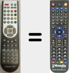 Replacement remote control for DAE001