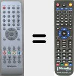 Replacement remote control for GRUN001