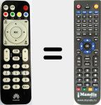 Replacement remote control for HUA001