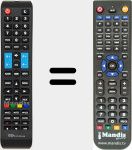 Replacement remote control for K55DLJ10US