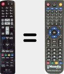 Replacement remote control for AKB72976003