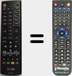 Replacement remote control for AKB73975779