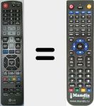 Replacement remote control for AKB74095501