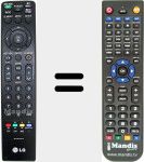 Replacement remote control for MKJ42519618