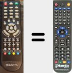 Replacement remote control for Manta002