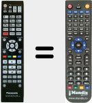 Replacement remote control for N2QAYA000086