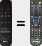 Replacement remote control for 996580000768