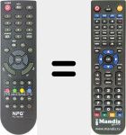 Replacement remote control for RC-50-B