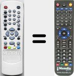 Ersatzfernbedienung f&uuml;r RC-DS2 (77-8001-00)