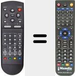 Replacement remote control for RC 00158 P